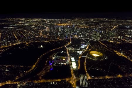 Aerial Image of MELBOURNE NIGHT SERIES