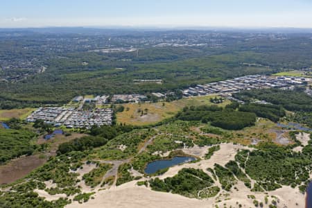 Aerial Image of THE SANCTUARY REDHEAD, LOOKING NORTH-WEST