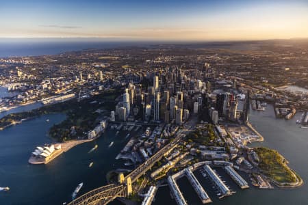 Aerial Image of SYDNEY DUSK