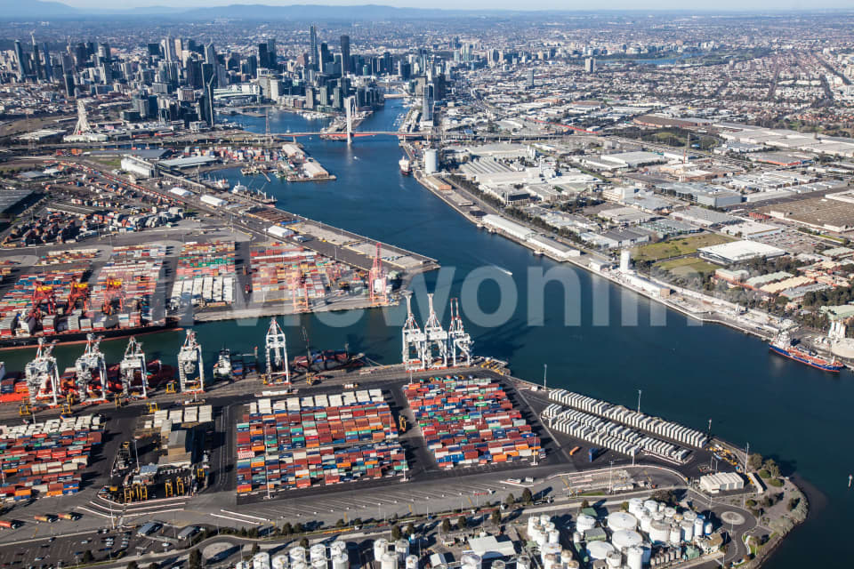Aerial Image of Coode Island To Melbourne