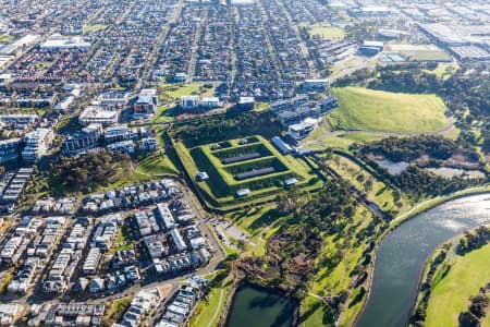 Aerial Image of JACK\'S MAGAZINE ON THE BANKS OF THE MARIBYRNONG RIVER