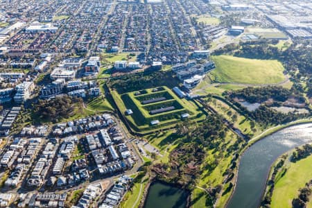 Aerial Image of JACK\'S MAGAZINE ON THE BANKS OF THE MARIBYRNONG RIVER