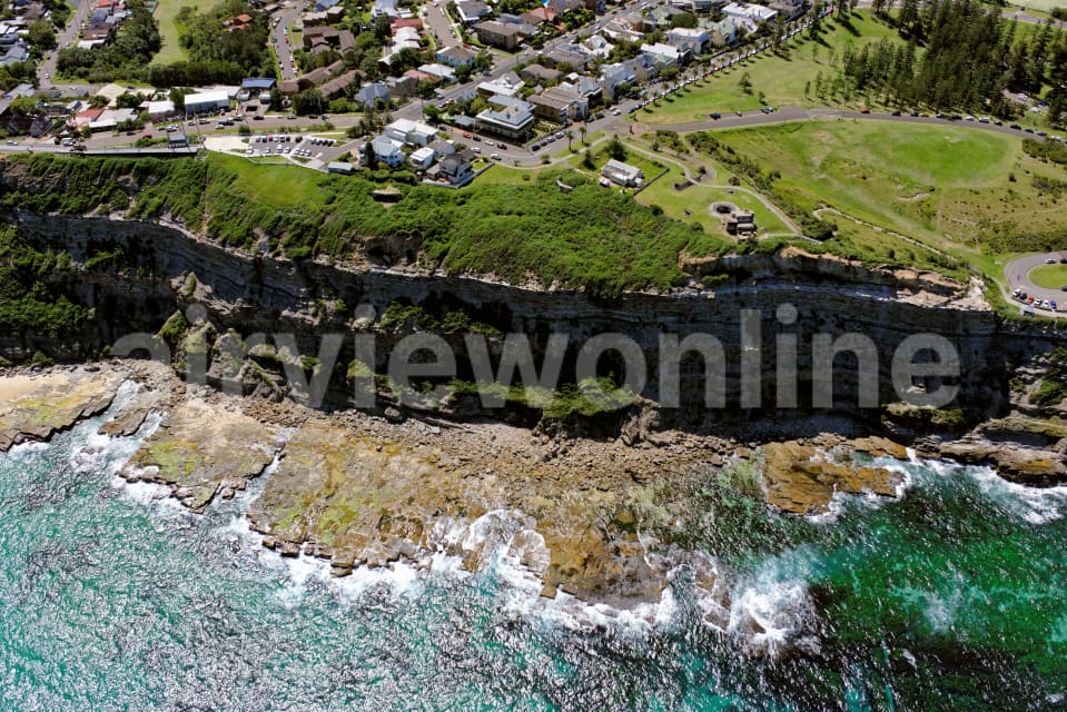 Aerial Image of Newcastle Cliffs Viewed From The East