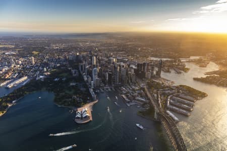 Aerial Image of SYDNEY DUSK