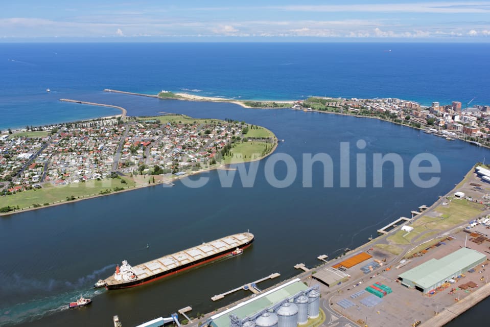 Aerial Image of Port Of Newcastle Looking East To Stockton