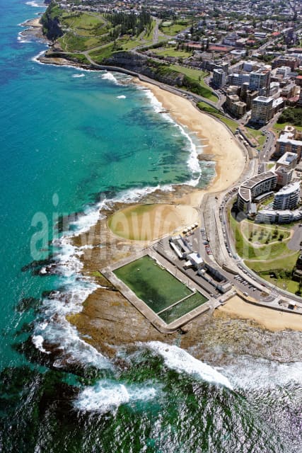 Aerial Image of Newcastle Ocean Baths Viewed From The North-East