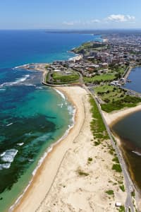 Aerial Image of NOBBYS BEACH LOOKING SOUTH-WEST