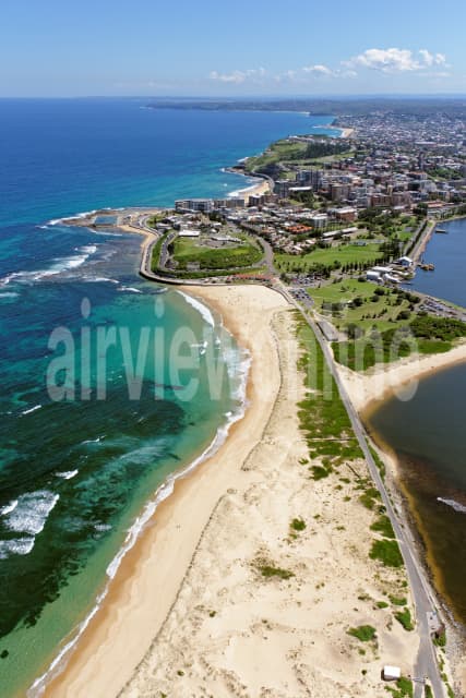 Aerial Image of Nobbys Beach Looking South-West