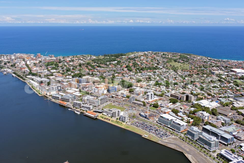 Aerial Image of Newcastle CBD Looking South-East