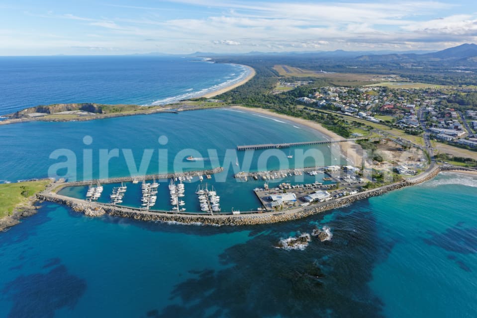 Aerial Image of Coffs Harbour Marina Looking South