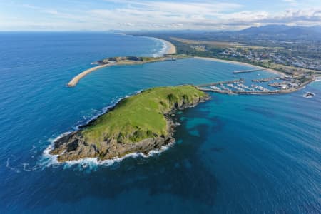 Aerial Image of MUTTONBIRD ISLAND LOOKING SOUTH-WEST