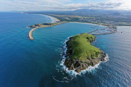 Aerial Image of MUTTONBIRD ISLAND LOOKING SOUTH-WEST