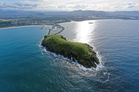 Aerial Image of MUTTONBIRD ISLAND LOOKING WEST