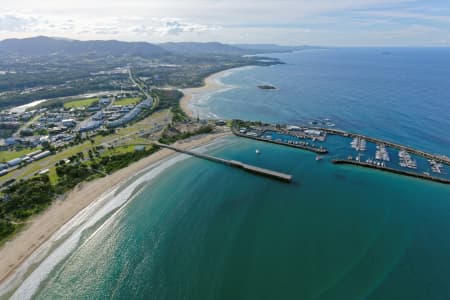 Aerial Image of JETTY BEACH, COFFS HARBOUR, LOOKING NORTH