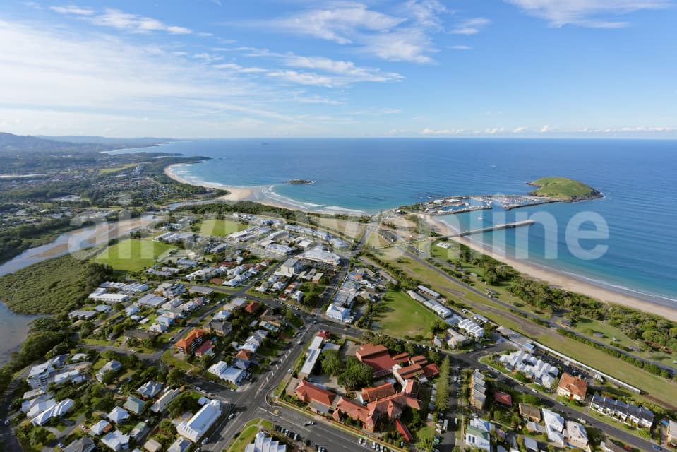 Aerial Image of Coffs Harbour Looking North-East