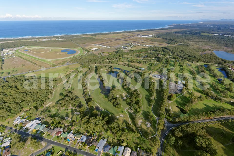 Aerial Image of Coffs Harbour Golf Club Looking South-East