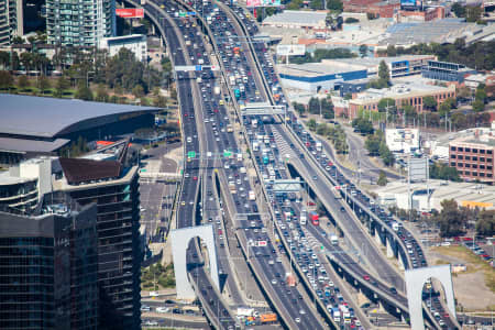 Aerial Image of WEST GATE FREEWAY DOCKLANDS