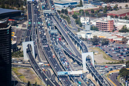 Aerial Image of WEST GATE FREEWAY DOCKLANDS