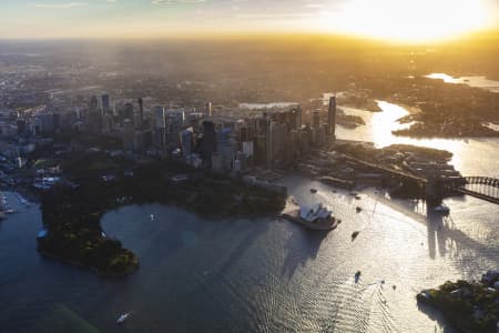 Aerial Image of SYDNEY DUSK