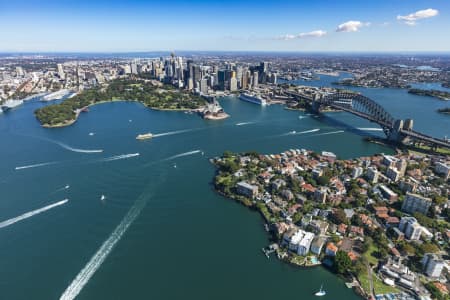 Aerial Image of KIRRIBILLI AND  SYDNEY HARBOUR