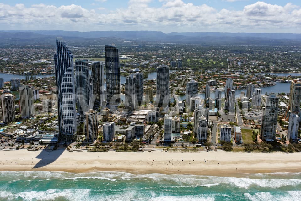 Aerial Image of Surfers Paradise Viewed From The East