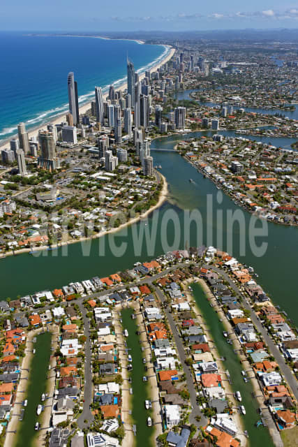 Aerial Image of Surfers Paradise Viewed From The North