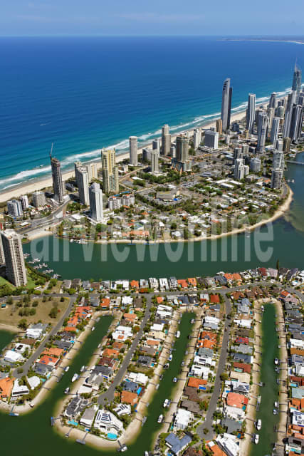 Aerial Image of Surfers Paradise Viewed From The North-West