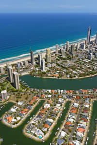 Aerial Image of SURFERS PARADISE VIEWED FROM THE NORTH-WEST