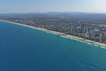 Aerial Image of SURFERS PARADISE SKYLINE FROM THE NORTH-EAST