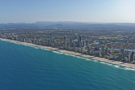 Aerial Image of SURFERS PARADISE SKYLINE FROM THE NORTH-EAST