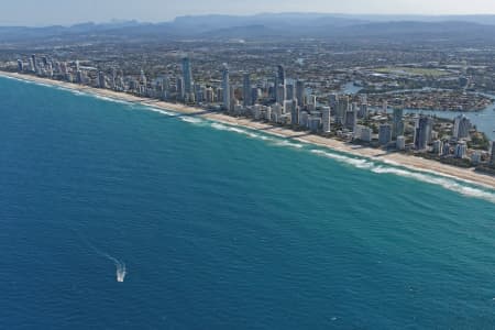 Aerial Image of SURFERS PARADISE SKYLINE FROM THE NORTH-EAST