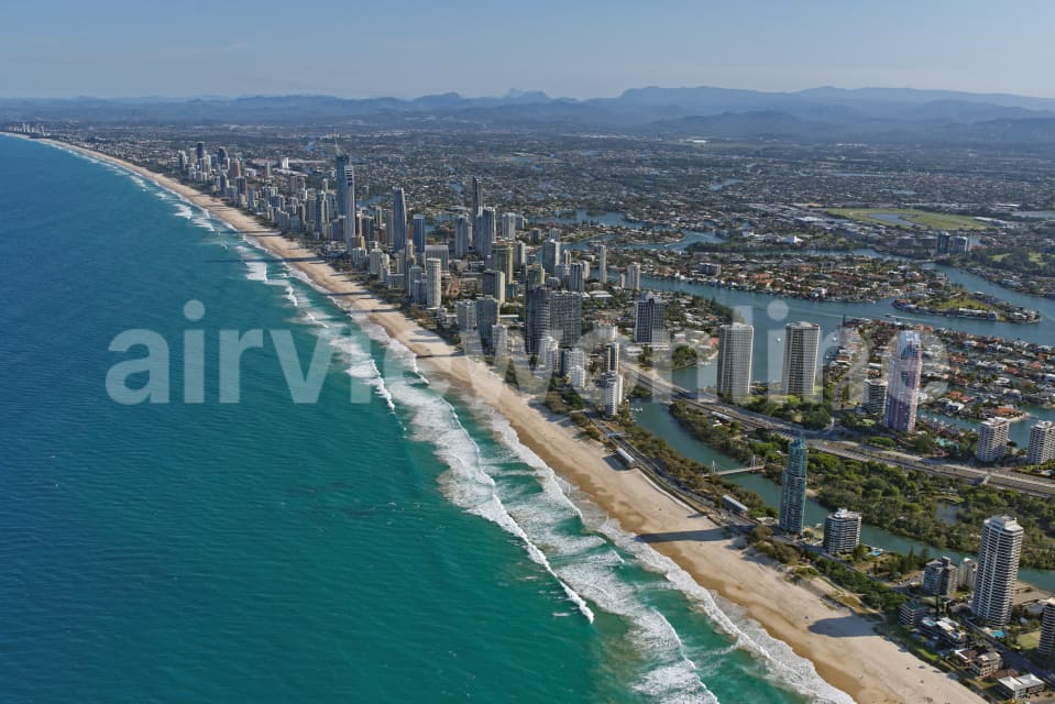 Aerial Image of Surfers Paradise Skyline From The North-East