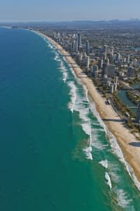 Aerial Image of SURFERS PARADISE LOOKING SOUTH