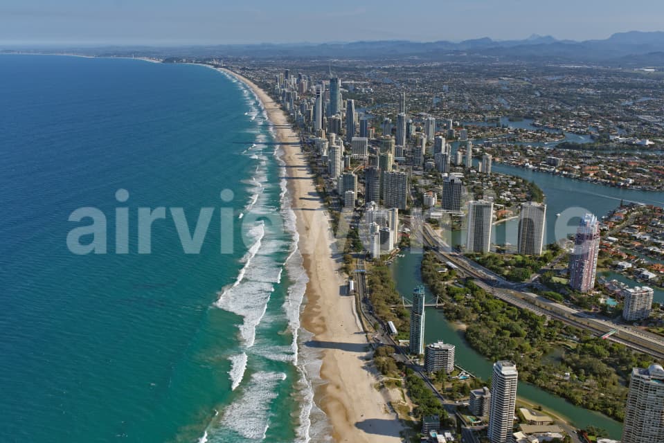 Aerial Image of Surfers Paradise Looking South