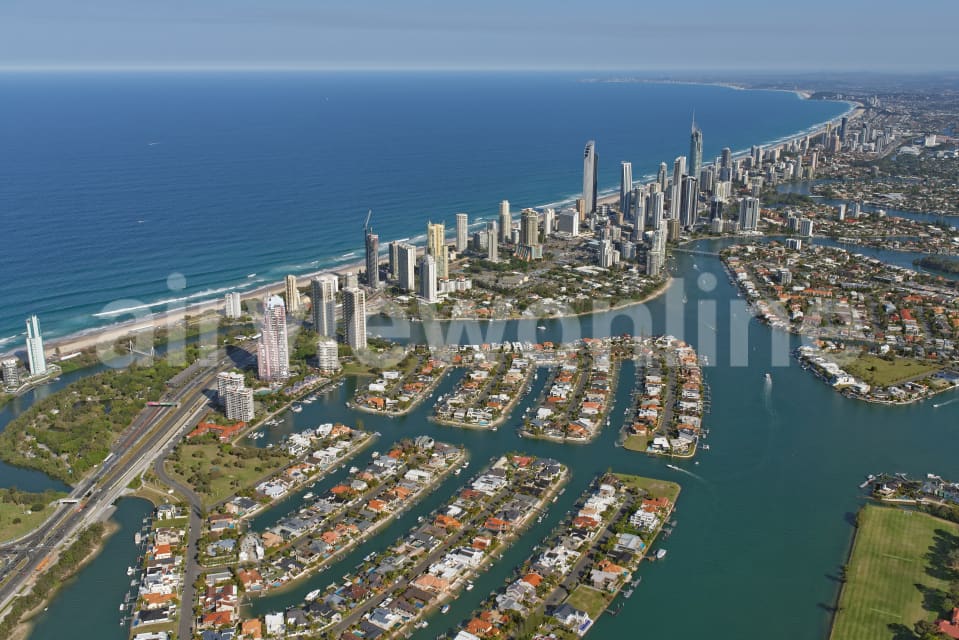 Aerial Image of Surfers Paradise Skyline From The North-West