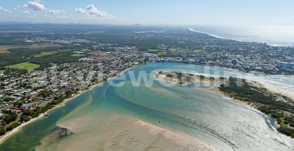 Aerial Image of Panorama Of Caloundra And Bribie Island, Viewed From The South