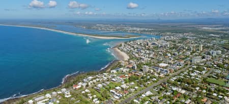 Aerial Image of PANORAMA OF CALOUNDRA AND BRIBIE ISLAND, VIEWED FROM THE NORTH-EAST