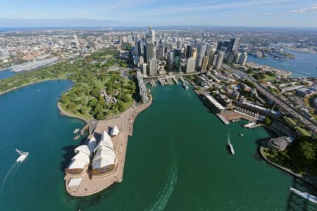 Aerial Image of SYDNEY OPERA HOUSE AND CBD LOOKING SOUTH