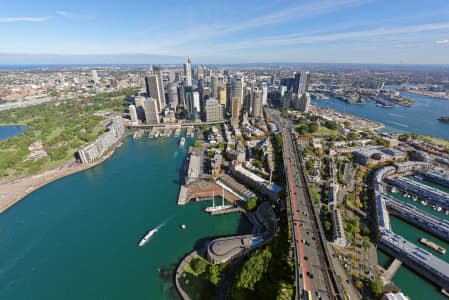 Aerial Image of SYDNEY CBD VIEWED FROM ABOVE DAWES POINT