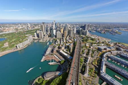 Aerial Image of SYDNEY CBD VIEWED FROM ABOVE DAWES POINT