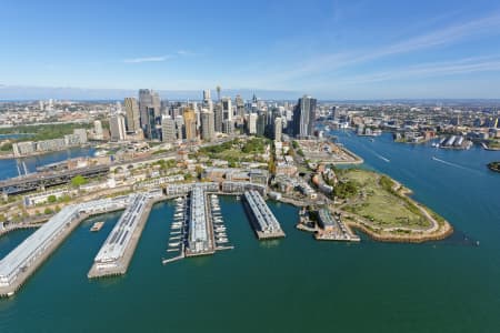 Aerial Image of MILLERS POINT AND SYDNEY CBD FROM THE NORTH