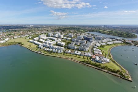 Aerial Image of BREAKFAST POINT LOOKING SOUTH-WEST