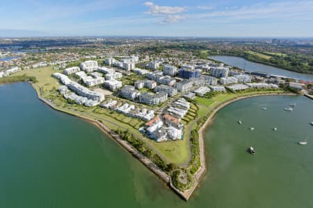 Aerial Image of BREAKFAST POINT LOOKING SOUTH