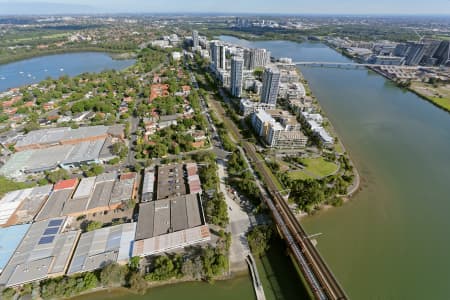 Aerial Image of RHODES LOOKING SOUTH TOWARDS HOMEBUSH