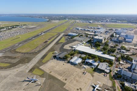 Aerial Image of SYDNEY AIRPORT LOOKING WEST