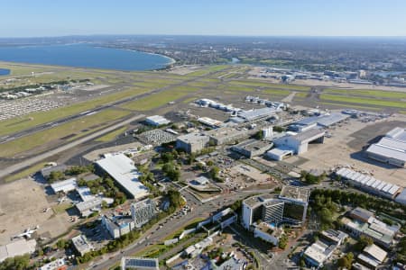 Aerial Image of SYDNEY AIRPORT LOOKING SOUTH-WEST