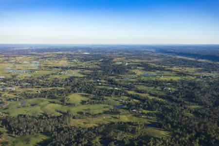 Aerial Image of MULGOA COUNTRY SIDE IN THE LATE AFTERNOON