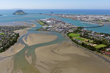 Aerial Image of TAURANGA LOOKING NORTH TO MOUNT MAUNGANUI