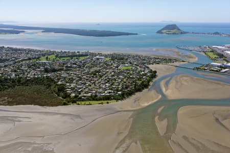 Aerial Image of OTUMOETAI LOOKING NORTH TO MOUNT MAUNGANUI