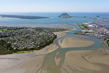 Aerial Image of OTUMOETAI LOOKING NORTH TO MOUNT MAUNGANUI